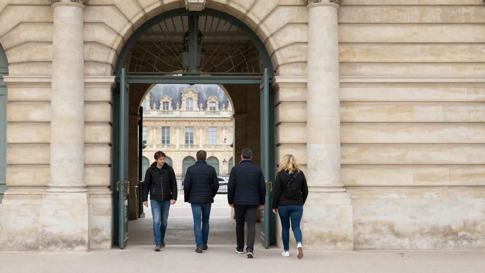Entrée de gare pour un trajet vers le château de Versailles